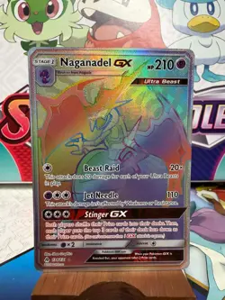 Naganadel GX 134/131 Rainbow - Forbidden Light - Pokemon TCG - SHIPS FAST - Image 1