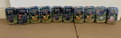 Lot Of 10 BRAND NEW SEALED Pokemon TCG Ascended Heroes Mini Tin Full Art Set - Image 1