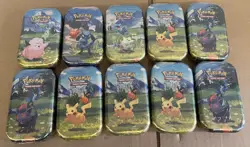 Lot Of 10 BRAND NEW SEALED Pokemon TCG Ascended Heroes Mini Tin Full Art Set - Image 3