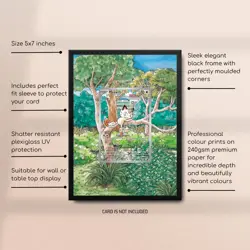 106/094 Meowth) Pokemon Extended Art Frame - Phantasmal Flames - 5x7 - Image 2