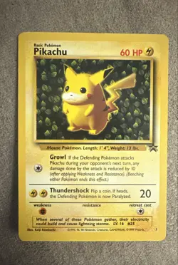 Pokemon TCG Pikachu Wizards Black Star Promos Regular Rare 1999 - Image 1
