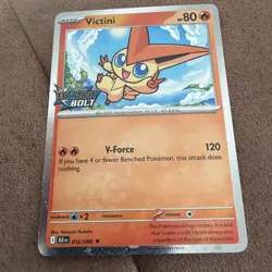 STAMPED PROMO Victini 012/086 Black Bolt Stamped Holo Rare Pokemon Cosmos Promo - Image 1