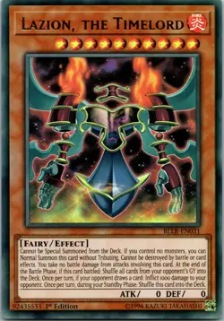 Yugioh Lazion, the Timelord BLLR-EN031 1st Edition Ultra Rare NM - Image 1