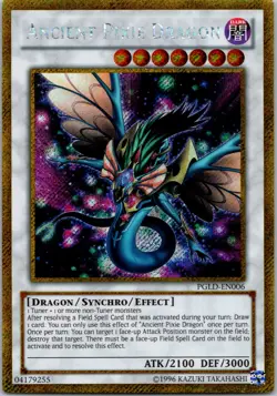 Yugioh Ancient Pixie Dragon PGLD-EN006 Gold Secret Rare NM - Image 1