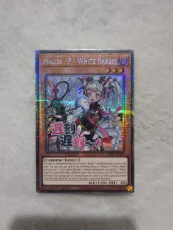 RA05-EN136 Maliss P White Rabbit Variant Art Starlight Rare 1st Ed YuGiOh - Image 1