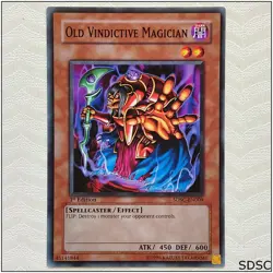 Old Vindictive Magician - SDSC-EN009 - Common 1st Edition Yugioh - Image 1