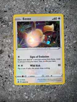 Pokemon TCG Cards Eevee SWSH118 Black Star Promo Holo NM * Full Holo Bleed * - Image 4
