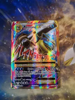 Pokemon TCG M Blastoise EX Full Art Holo Ultra Rare Card 102/108 Evolutions 2016 - Image 1