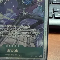 Brook OP15-032 Character Card Counter +1000 One Piece CCG Bandai EN - Image 2