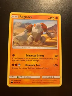 Pokemon TCG Regirock Rare Regular Celestial Storm 80/168 - Image 1