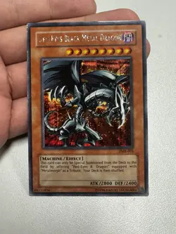 Red-Eyes Black Metal Dragon FMR-001 Secret Rare MP Holo Scratch Yu-Gi-Oh TGC - Image 1