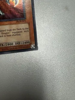 Red-Eyes Black Metal Dragon FMR-001 Secret Rare MP Holo Scratch Yu-Gi-Oh TGC - Image 4