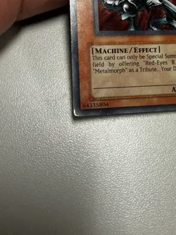 Red-Eyes Black Metal Dragon FMR-001 Secret Rare MP Holo Scratch Yu-Gi-Oh TGC - Image 5