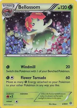 Bellossom - 4/98 (Cosmos Holo) Holo Promo Miscellaneous Cards & Products 004/098 - Image 1