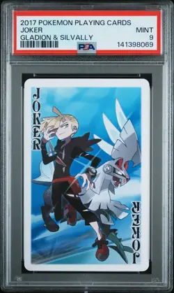 PSA 9 - Gladion & Silvally Joker - Pokemon Lillie & Friends Poker Playing Card - Image 1