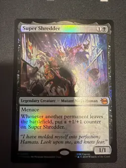 Super Shredder Foil M Teenage Mutant Ninja Turtles 83 NM - Image 1