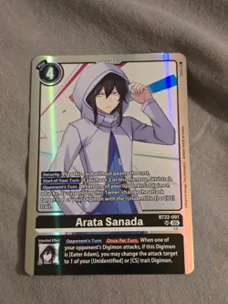 Digimon Card Game Arata Sanada BT22-091 SR Cyber Eden - Image 2