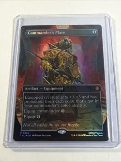 Commanders Plate P 0135 Promo Magic the Gathering TMNT (FOIL) Near Mint - Image 1
