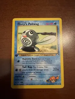 Pokemon TCG 1st Edition #60 Misty’s Poliwag Gym Heroes Set 87/132 - Image 1