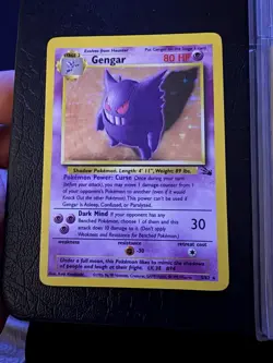 Pokemon Gengar Base Set 6/102 Wizards of the Coast 1999 Vintage Card Non-Holo - Image 1