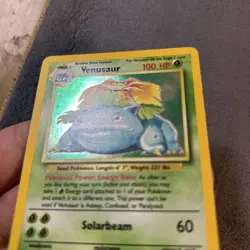 Pokemon TCG Venusaur 15/102 Holo Base Set Unlimited 1999 WOTC NM - Image 4