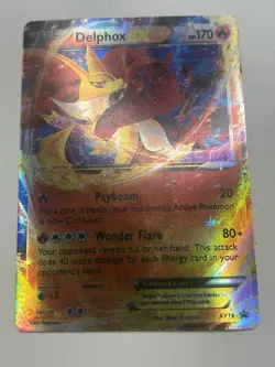 Delphox EX XY19 - XY Black Star Promo Holo Rare Pokemon Card LP - Image 1