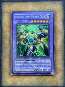Yugioh Elemental Hero Thunder Giant EHC2-EN004 Secret Rare Limited Edition NM - Image 1
