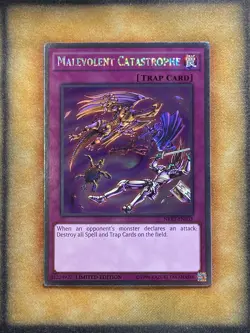 Yugioh Malevolent Catastrophe NKRT-EN033 Platinum Secret Rare Limited Edition NM - Image 1