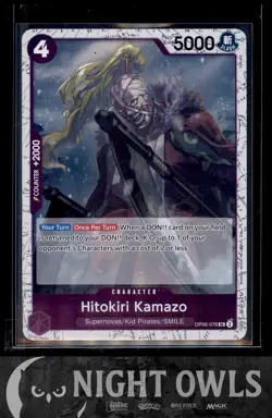 Hitokiri Kamazo #OP06-076 Wings of the Captain Near Mint or Better - Image 1
