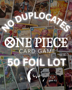 One Piece TCG 50 FOIL Card LOT No Duplicates ENGLISH - Image 1