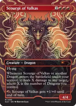 MTG English Scourge of Valkas NM Normal Secret Lair - Image 1