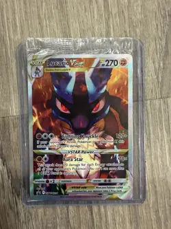 LUCARIO VMAX-SWSH PROMO #291, FACTORY SEALED! POKEMON TCG/CCG CARD MINT NM/M EN - Image 1