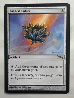 MTG - Gilded Lotus - Mirrodin - Rare - LP(*) - Magic the Gathering - Image 1