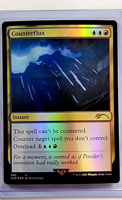2021 MTG Magic the Gathering SLD Secret Lair Drop Foil #482 Counterflux LP - Image 1