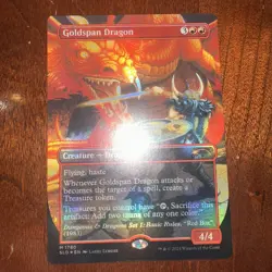 Goldspan Dragon (Rainbow Foil) Secret Lair Drop Foil - Image 1