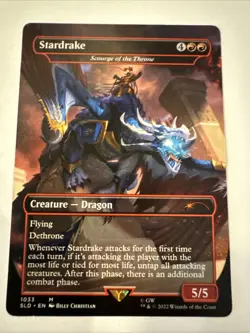 Stardrake - Scourge of the Throne (Borderless) Secret Lair Drop Regular - Image 1