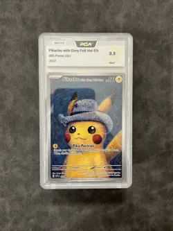 CARTE POKEMON PCA 9.5 VAN GOGH MUSEUM PIKACHU WITH GREY FELT HAT PROMO SVP 085 - Image 1
