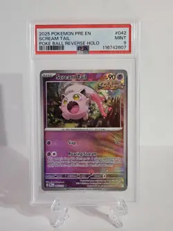 Scream Tail (Poke Ball Pattern)042/131 Prismatic Evolutions Holo PSA 9 - Image 1