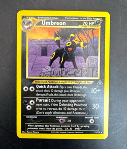 Pokemon Umbreon Neo Discovery 32/75 Stage 1 70HP Rare Regular Unlimited English - Image 1
