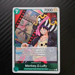 One Piece Paramount War Monkey.D.Luffy Foil OP02-041 NM Rare - Image 1