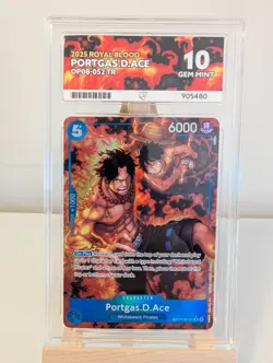 One Piece TCG - Portgas.D.Ace (Treasure Rare) OP08-052 Royal Blood - ACE 10 - Image 1
