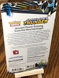 Pokemon Lost Thunder Blister Pack Rowlet Card With (Lugia) Coin - Image 5
