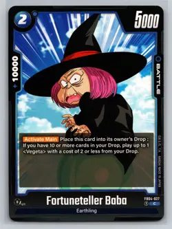 Dragon Ball Super Card Game Fusion World Fortuneteller Baba FB04-027 C Blue - Image 1