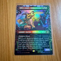 Raph & Mickey Troublemakers - (Showcase) (Foil) TMNT Teenage Mutant Ninja MTG - Image 1