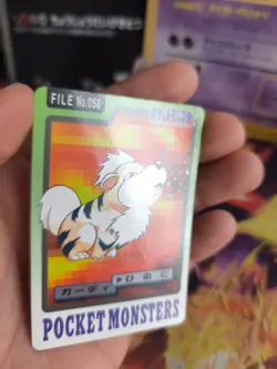 Pokemon Karte Card Pocket Monsters Carddass 1997 japanese Growlithe Fukano NM - Image 2