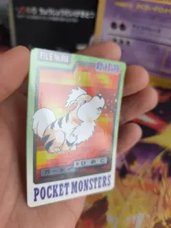 Pokemon Karte Card Pocket Monsters Carddass 1997 japanese Growlithe Fukano NM - Image 5