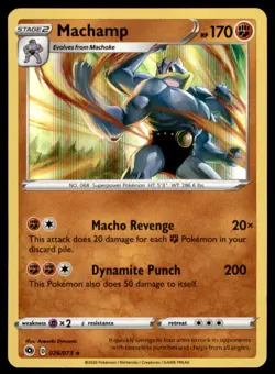 Machamp 026/073 Holo Rare Champion's Path Pokemon Holo Moderately Played - Image 1