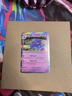 Pokemon Gengar 094/165 Holo Rare Scarlet & Violet 151 130 HP Poltergeist - Image 5
