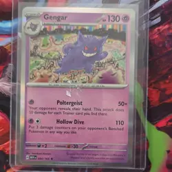 Pokemon Gengar 094/165 SV: Scarlet & Violet 151 Reverse Holo Rare 130 HP Hollow… - Image 1