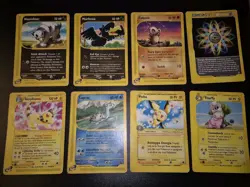 Pokemon - Lotto 8 Carte Expedition Aquapolis Skyridge - Pichu - Lapras - Vintage - Image 1